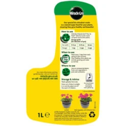 Miracle-Gro Pour & Feed Ready To Use Plant Food 1L -B and M Shop 114183 miracle gro ready to use plant food 1l 3