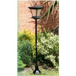 Solar Powered Garden Lamp Post 1.3m 5 Solar Powered Garden Lamp Post 1.3m -B and M Shop 233526 130cm solar garden lamp post