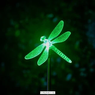 B&M Colour Changing Solar Stake Light - Dragonfly 3 B&M Colour Changing Solar Stake Light - Dragonfly