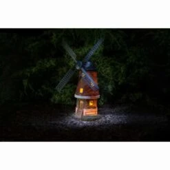 B&M Solar Powered Light & Motion Windmill 6 B&M Solar Powered Light & Motion Windmill -B and M Shop 307136 solar powered light up windmill brick