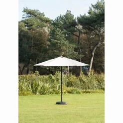 Crank Handle Parasol 2.7m - Cream -B and M Shop 318793 2 7m crank handle parasol cream