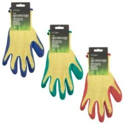 Rolson Latex Coated Gloves - Blue -B and M Shop 318838 rolson latex gloves 4asst med large blue1