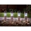 Solar Powered Mini Tube Post - White 6pk -B and M Shop 318854 White tube lights Edit
