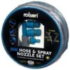 Rolson 15m Hose & Spray Nozzle Set 4pk -B and M Shop 318921 rolson 15m hose and spray nozzle set blue1