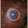 Solar Powered Metal Sun Wall Art -B and M Shop 319213 solar wall art1