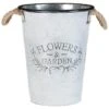 B&M Galvanised Flowers & Garden Bucket -B and M Shop 331385 flowers and garden galvanised tall bucket 2