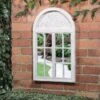 B&M Shutter Door Arched Garden Mirror -B and M Shop 331461 shutter door arched garden mirror1