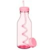 B&M Little Safari Kids Retro Tumbler & Straw - Pink -B and M Shop 332536 retro bottle with swirly straw and extra lid pink