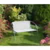 B&M Sorrento Rattan Effect Bench 2 B&M Sorrento Rattan Effect Bench -B and M Shop 332609 sorrento rattan effect bench