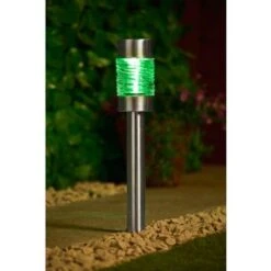 B&M Sicily XL Solar Post Lights 3pk -B and M Shop 341969 sicily 3pk xl post lights green1
