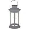 Solar Lantern With Micro LED Bulb - Grey -B and M Shop 341989 lantern with micro bulb led grey