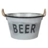 B&M Large Galvanised 'Beer' Bucket Planter 2 B&M Large Galvanised 'Beer' Bucket Planter -B and M Shop 342027 large drinks buckets beer1