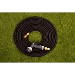 B&M Rolson Heavy Duty Expanding Hose & Gun 75ft -B and M Shop 342805 watering hose gun rolson 75ft