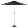 Crank Handle Parasol 2.7m - Black -B and M Shop 353335 crank tilt handle parasol 2 7m black