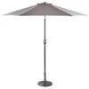 Crank Handle Parasol 2.7m - Grey 1 Crank Handle Parasol 2.7m - Grey -B and M Shop 353337 crank tilt handle parasol 2 7m grey
