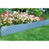 Rattan Effect Border Fence 4pk - Grey -B and M Shop 353517 4pk rattan effect border grey