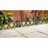 Edwardian Border Fence 4pk -B and M Shop 353524 4pk edwardian criss cross border fence