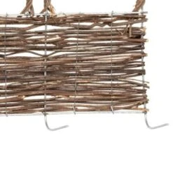 Deluxe Rattan Border Fence 92 X 28cm -B and M Shop 353567 wicker fence 92x28cm 2