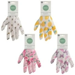 Fashion Nitrile Coated Garden Glove - Floral 7 Fashion Nitrile Coated Garden Glove - Floral -B and M Shop 353848 mason and jones fashion latex coated gloves bee
