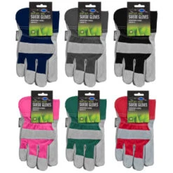 Rolson Heavy Duty Suede Gardening Gloves - Large - Navy -B and M Shop 353850 rolson heavy duty suede glove mains