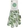 Easy Grip Gardening Glove - Dark Green 2 Easy Grip Gardening Glove - Dark Green -B and M Shop 353858 easy grip gardening glove green floral