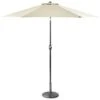 Crank Handle Parasol 2.7m - Cream -B and M Shop 365336 premium crank and tilt parasol 2.7m cream