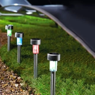 Eveready Solar Powered Post Lights 8pk - Colour Changing 3 Eveready Solar Powered Post Lights 8pk - Colour Changing