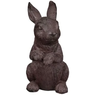 B&M Garden Rabbit Ornaments 2pk - Cast Iron Effect 5 B&M Garden Rabbit Ornaments 2pk - Cast Iron Effect - Image 3