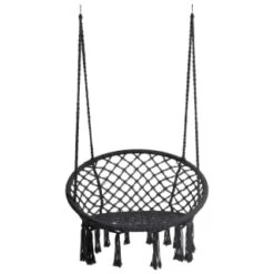 B&M Vancouver Hanging Chair - Black -B and M Shop 366698 vancouver black hanging chair 31