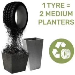 B&M Sonata Planter 71cm - Slate 10 B&M Sonata Planter 71cm - Slate -B and M Shop 377687 377689 377691 377694 377698 377702 sonata planter slate pewter 33cm 50cm 70cm 4