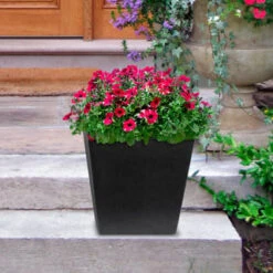 B&M Sonata Planter 33cm - Slate -B and M Shop 377687 sonta planter slate 33cm 2