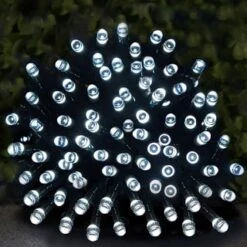 Eveready Solar Powered LED String Lights 80pk - Cool White