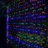 Solar Powered LED Curtain 180cm - 266 Multicolour Lights 1 Solar Powered LED Curtain 180cm - 266 Multicolour Lights -B and M Shop 379243 180cm x 180cm solar powered led curtain 266 multi colour leds