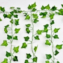 Solar Powered Artificial Ivy Leaf Curtain 150cm -B and M Shop 379257 150cm x 150cm solar powered artificial ivy leaf curtain 192 warm white leds 3