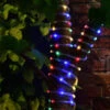 Solar Powered 10m Micro LED Rope Light - Multicolour -B and M Shop 379269 10m tube string light 100 multi colour leds 2