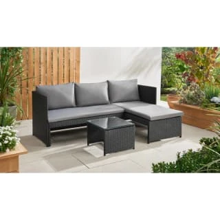 Bali Reversible Rattan Effect Corner Sofa Set 4 Bali Reversible Rattan Effect Corner Sofa Set - Image 2