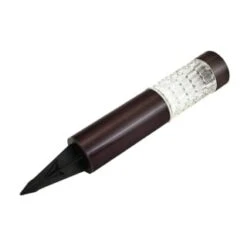 B&M Glass Top Solar Post Light -B and M Shop 379310 glass top solar post light black nickle 2