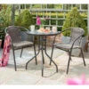 Valencia Armchair Bistro Set 3pc 2 Valencia Armchair Bistro Set 3pc -B and M Shop 379329 valencia rattan effect bistro set 3pc
