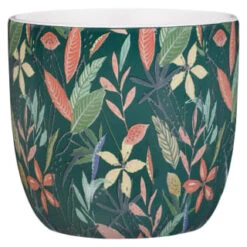 B&M Superbloom Sun Ceramic Plant Pots 3pk - Floral -B and M Shop 379332 3pk island paradise ceramic plant pots green 2