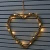 Solar Powered Wicker Heart - White LED -B and M Shop 379337 scandi coast solar powered 45cm wicker heart 20 warm white led