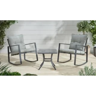 Madison Premium Rocking Bistro Set 3pc 3 Madison Premium Rocking Bistro Set 3pc