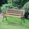 B&M Verona Wooden Garden Bench -B and M Shop 379386 verona woodenbench