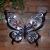 Solar Powered Metal Jewelled Butterfly Wall Art 1 Solar Powered Metal Jewelled Butterfly Wall Art -B and M Shop 379433 solar powered metal jewelled butterfly wall art cool white leds 2