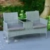 Sorrento Rattan Effect Tete-a-Tete -B and M Shop 379454 sorrento ratten effect tete a tete set