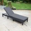 Bali Multi Position Lounger - Black -B and M Shop 379471 bali multi position lounger