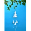 B&M Deluxe Sun Catcher With Hanging Crystals - Buddha -B and M Shop 379511 deluxe sun catcher with hanging crystals buddha
