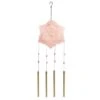 B&M Flower Windchime - Pink -B and M Shop 379613 boho garden flower tubular windchime pink