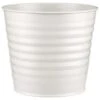 B&M Ribbed Matt Tin Planter - Cream -B and M Shop 379770 simply garden ribbed tin planter white