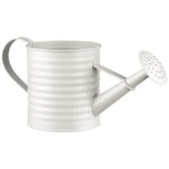 B&M Ribbed Matt Watering Can - Cream