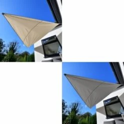 Sail Shade 3m - Cream -B and M Shop 379775 379776 3m sun shelter 3m main